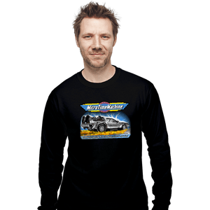 Daily_Deal_Shirts Long Sleeve Shirts, Unisex / Small / Black Micro Time Machine