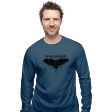 Load image into Gallery viewer, Shirts Long Sleeve Shirts, Unisex / Small / Indigo Blue Valar Morghulis
