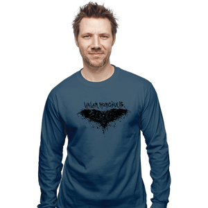 Shirts Long Sleeve Shirts, Unisex / Small / Indigo Blue Valar Morghulis