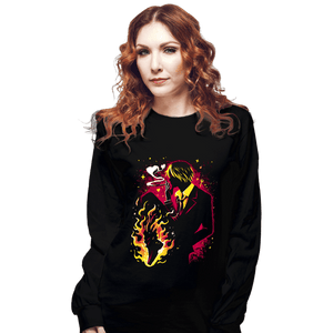 Daily_Deal_Shirts Long Sleeve Shirts, Unisex / Small / Black Diable Jambe
