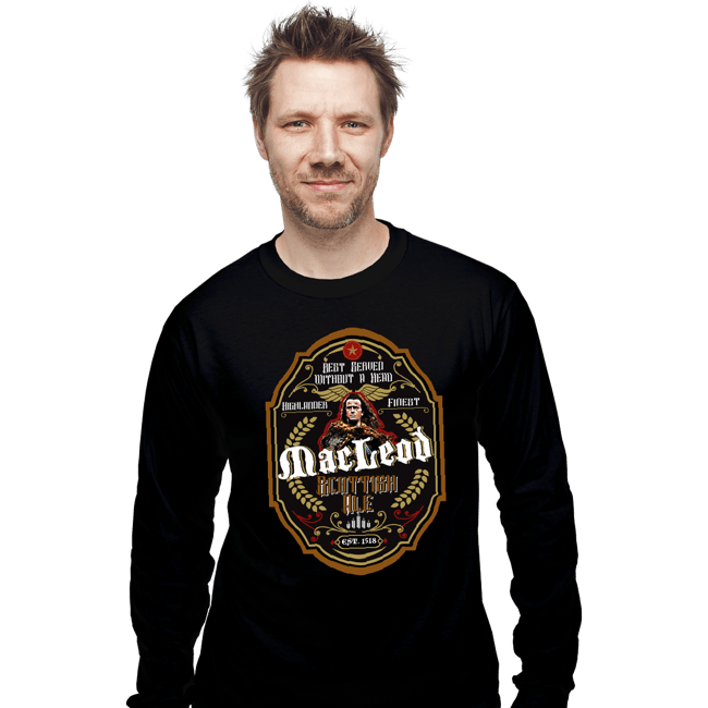 Secret_Shirts Long Sleeve Shirts, Unisex / Small / Black MacLeod Ale