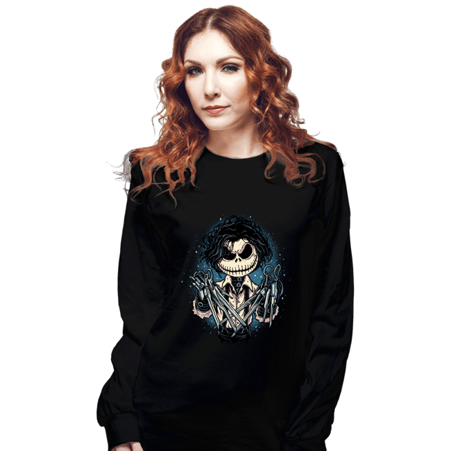 Secret_Shirts Long Sleeve Shirts, Unisex / Small / Black Nightmare Scissors