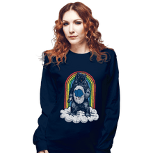 Load image into Gallery viewer, Daily_Deal_Shirts Long Sleeve Shirts, Unisex / Small / Navy Real Grumpy Bear

