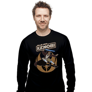 Daily_Deal_Shirts Long Sleeve Shirts, Unisex / Small / Black Ollie-Wan Kenobi