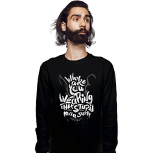 Load image into Gallery viewer, Secret_Shirts Long Sleeve Shirts, Unisex / Small / Black That Man Suit

