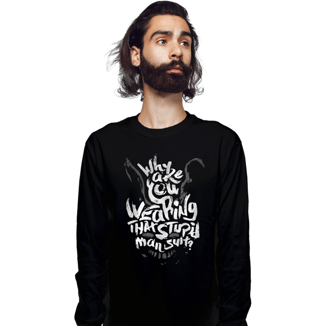 Secret_Shirts Long Sleeve Shirts, Unisex / Small / Black That Man Suit