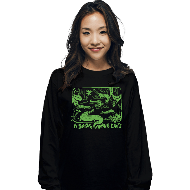 Daily_Deal_Shirts Long Sleeve Shirts, Unisex / Small / Black Down In The Delta