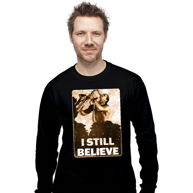Daily_Deal_Shirts Long Sleeve Shirts, Unisex / Small / Black Sax Man