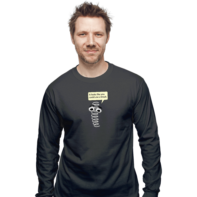 Secret_Shirts Long Sleeve Shirts, Unisex / Small / Charcoal Clippy