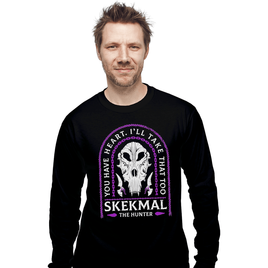Shirts Long Sleeve Shirts, Unisex / Small / Black Skekmal The Hunter