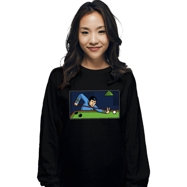 Daily_Deal_Shirts Long Sleeve Shirts, Unisex / Small / Black Vulcan Snooker Player