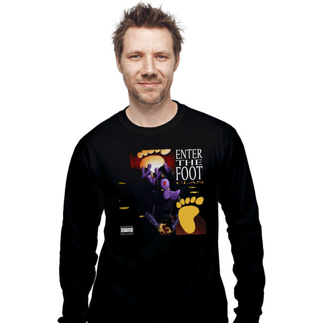 Daily_Deal_Shirts Long Sleeve Shirts, Unisex / Small / Black Enter The Foot Clan