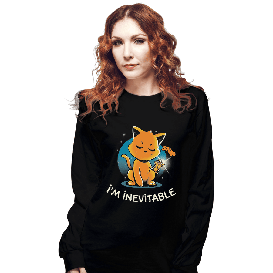 Shirts Long Sleeve Shirts, Unisex / Small / Black I'm Inevitable