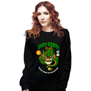 Secret_Shirts Long Sleeve Shirts, Unisex / Small / Black Shen Ramen
