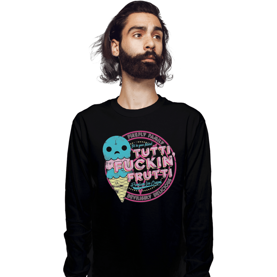 Shirts Long Sleeve Shirts, Unisex / Small / Black Tutti Frutti