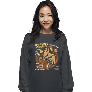 Shirts Long Sleeve Shirts, Unisex / Small / Charcoal Wookiee Cookie