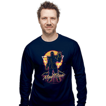 Load image into Gallery viewer, Shirts Long Sleeve Shirts, Unisex / Small / Navy Retro Mad Titan
