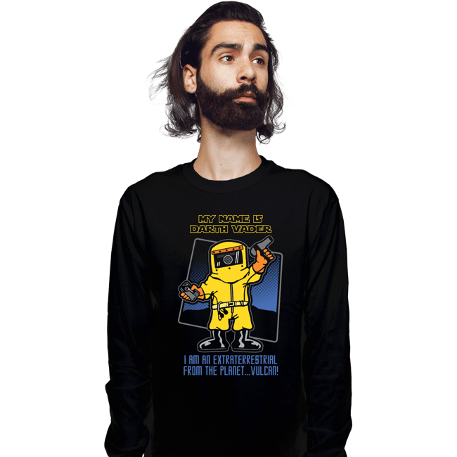 Secret_Shirts Long Sleeve Shirts, Unisex / Small / Black Vader From Vulcan