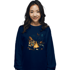 Daily_Deal_Shirts Long Sleeve Shirts, Unisex / Small / Navy Magic Camp