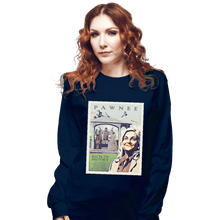 Load image into Gallery viewer, Shirts Long Sleeve Shirts, Unisex / Small / Navy Explore Pawnee
