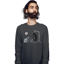 Load image into Gallery viewer, Shirts Long Sleeve Shirts, Unisex / Small / Charcoal Cat-At&#39;s New Gift
