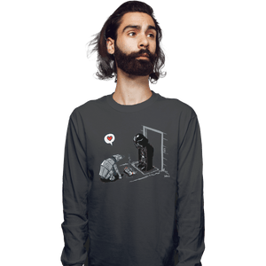 Shirts Long Sleeve Shirts, Unisex / Small / Charcoal Cat-At's New Gift