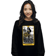 Load image into Gallery viewer, Daily_Deal_Shirts Long Sleeve Shirts, Unisex / Small / Black JL Tarot - Strength
