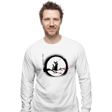 Load image into Gallery viewer, Shirts Long Sleeve Shirts, Unisex / Small / White Jiji Under The Moon
