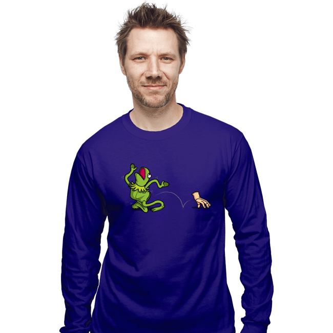 Secret_Shirts Long Sleeve Shirts, Unisex / Small / Violet Empty Frog