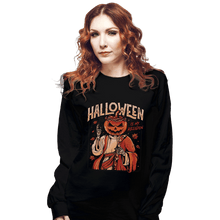 Load image into Gallery viewer, Shirts Long Sleeve Shirts, Unisex / Small / Black Halloween Is My Religion
