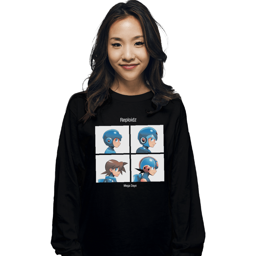 Shirts Long Sleeve Shirts, Unisex / Small / Black Mega Days
