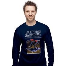 Load image into Gallery viewer, Secret_Shirts Long Sleeve Shirts, Unisex / Small / Navy Multiverses And Spiders
