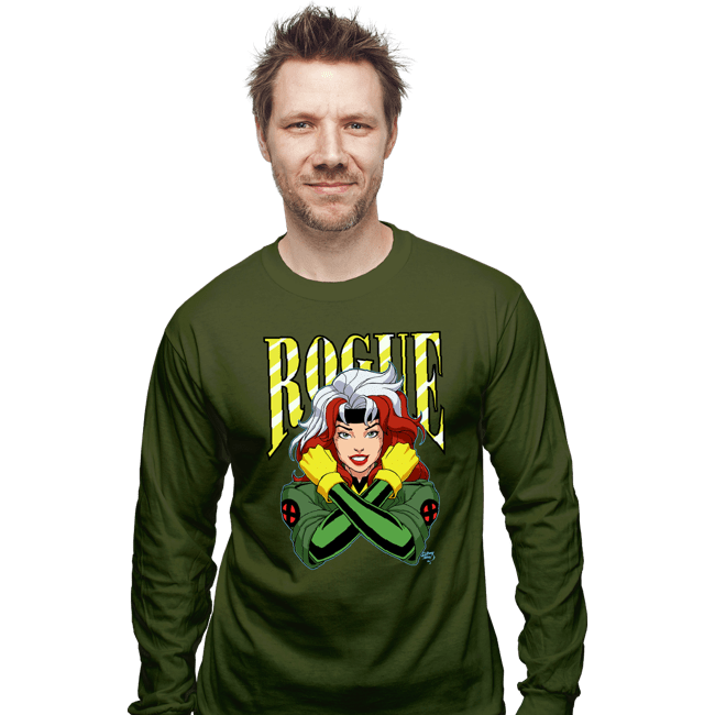 Daily_Deal_Shirts Long Sleeve Shirts, Unisex / Small / Military Green Rogue 97
