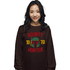 Secret_Shirts Long Sleeve Shirts, Unisex / Small / Dark Chocolate Bounty Hunter 78