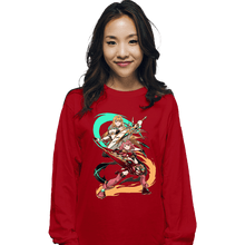 Load image into Gallery viewer, Daily_Deal_Shirts Long Sleeve Shirts, Unisex / Small / Red Dual Sword Users

