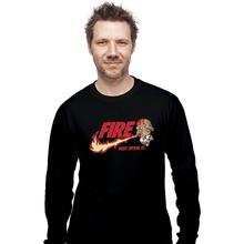 Load image into Gallery viewer, Shirts Long Sleeve Shirts, Unisex / Small / Black Yoga Flame
