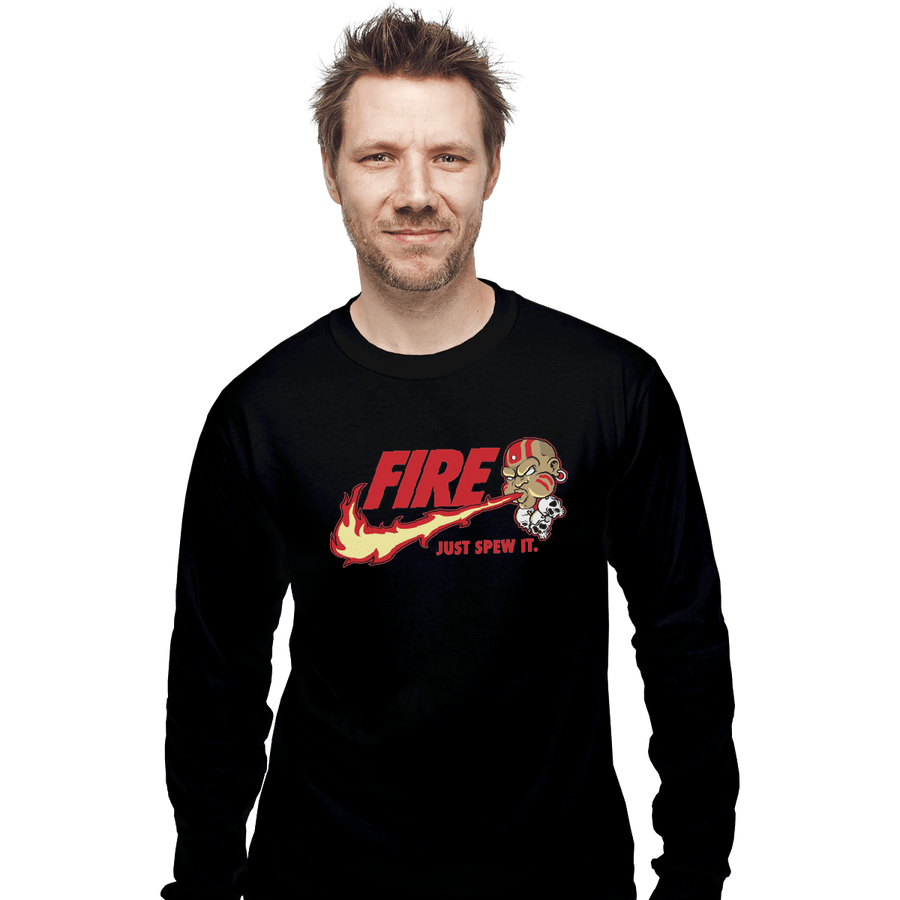 Shirts Long Sleeve Shirts, Unisex / Small / Black Yoga Flame