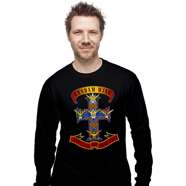 Shirts Long Sleeve Shirts, Unisex / Small / Black Gundam Wing