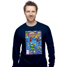 Load image into Gallery viewer, Daily_Deal_Shirts Long Sleeve Shirts, Unisex / Small / Navy Spider-Bart VS D&#39;ohc Ock
