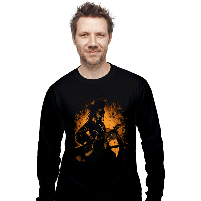 Daily_Deal_Shirts Long Sleeve Shirts, Unisex / Small / Black Legendary Pirate of the Seven Seas