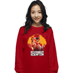 Shirts Long Sleeve Shirts, Unisex / Small / Red Red Ranger Redemption