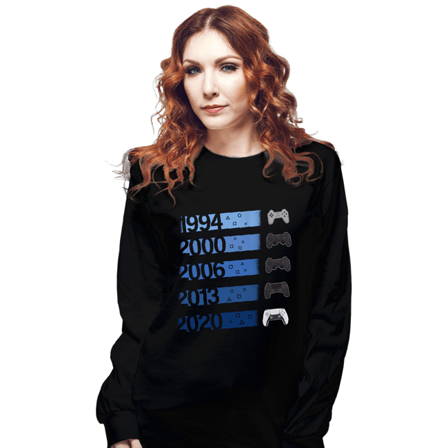 Secret_Shirts Long Sleeve Shirts, Unisex / Small / Black PS Controllers