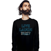 Load image into Gallery viewer, Daily_Deal_Shirts Long Sleeve Shirts, Unisex / Small / Black Live Laugh Bust
