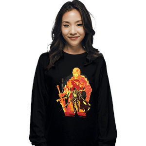 Daily_Deal_Shirts Long Sleeve Shirts, Unisex / Small / Black Flames Of Fates
