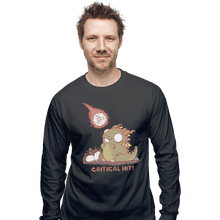 Load image into Gallery viewer, Shirts Long Sleeve Shirts, Unisex / Small / Charcoal Critical Hit
