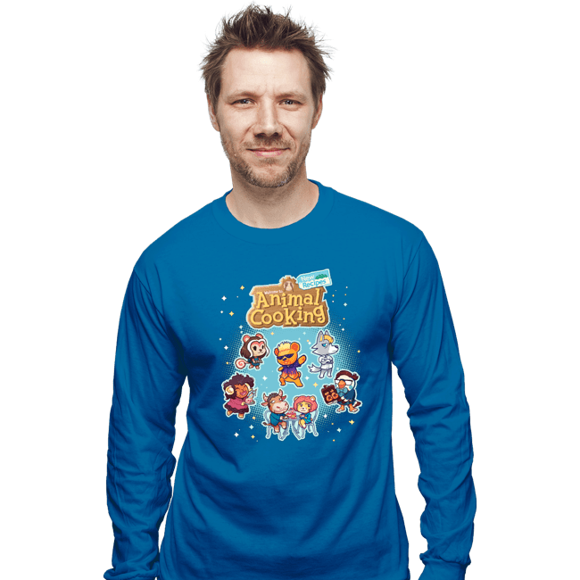 Secret_Shirts Long Sleeve Shirts, Unisex / Small / Sapphire Animal Crossing Cooking
