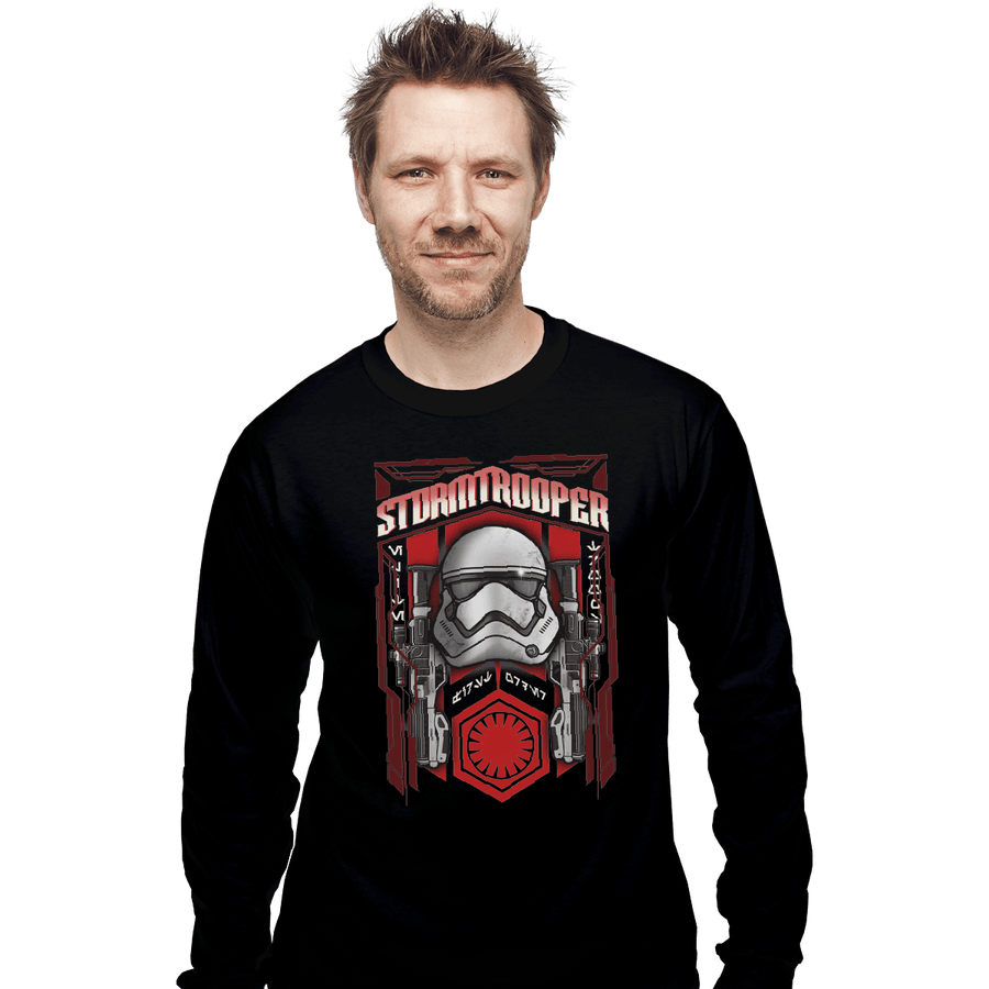 Shirts Long Sleeve Shirts, Unisex / Small / Black Storm Trooper