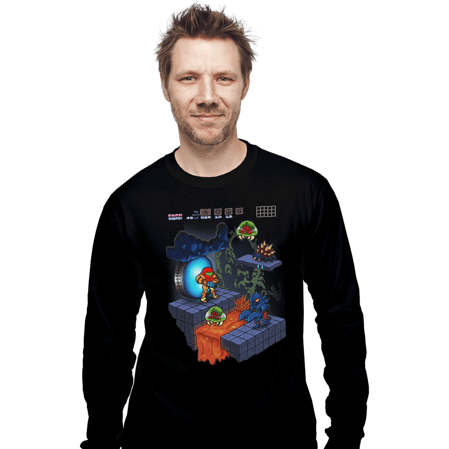 Shirts Long Sleeve Shirts, Unisex / Small / Black Isometroid