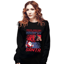 Load image into Gallery viewer, Daily_Deal_Shirts Long Sleeve Shirts, Unisex / Small / Black Christmas Fight
