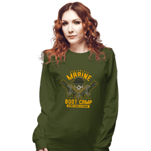 Load image into Gallery viewer, Shirts Long Sleeve Shirts, Unisex / Small / Military Green Colonial Marine s
